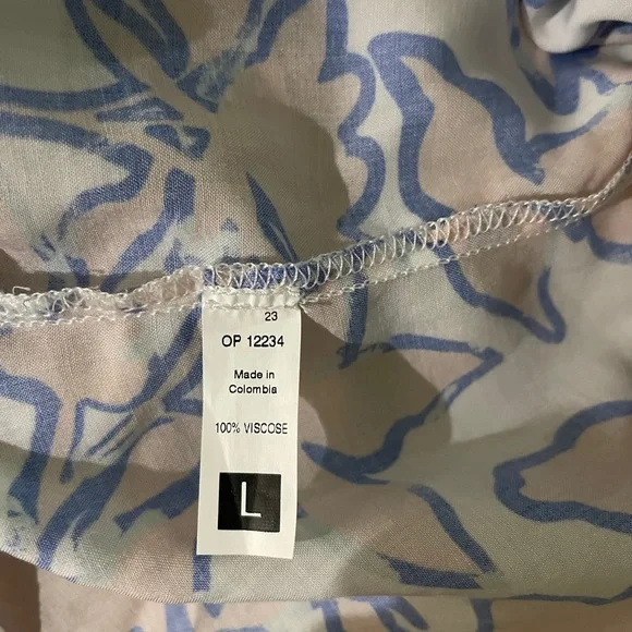 Maaji Blue and Pink Floral Swim Coverup - Picture 10 of 11